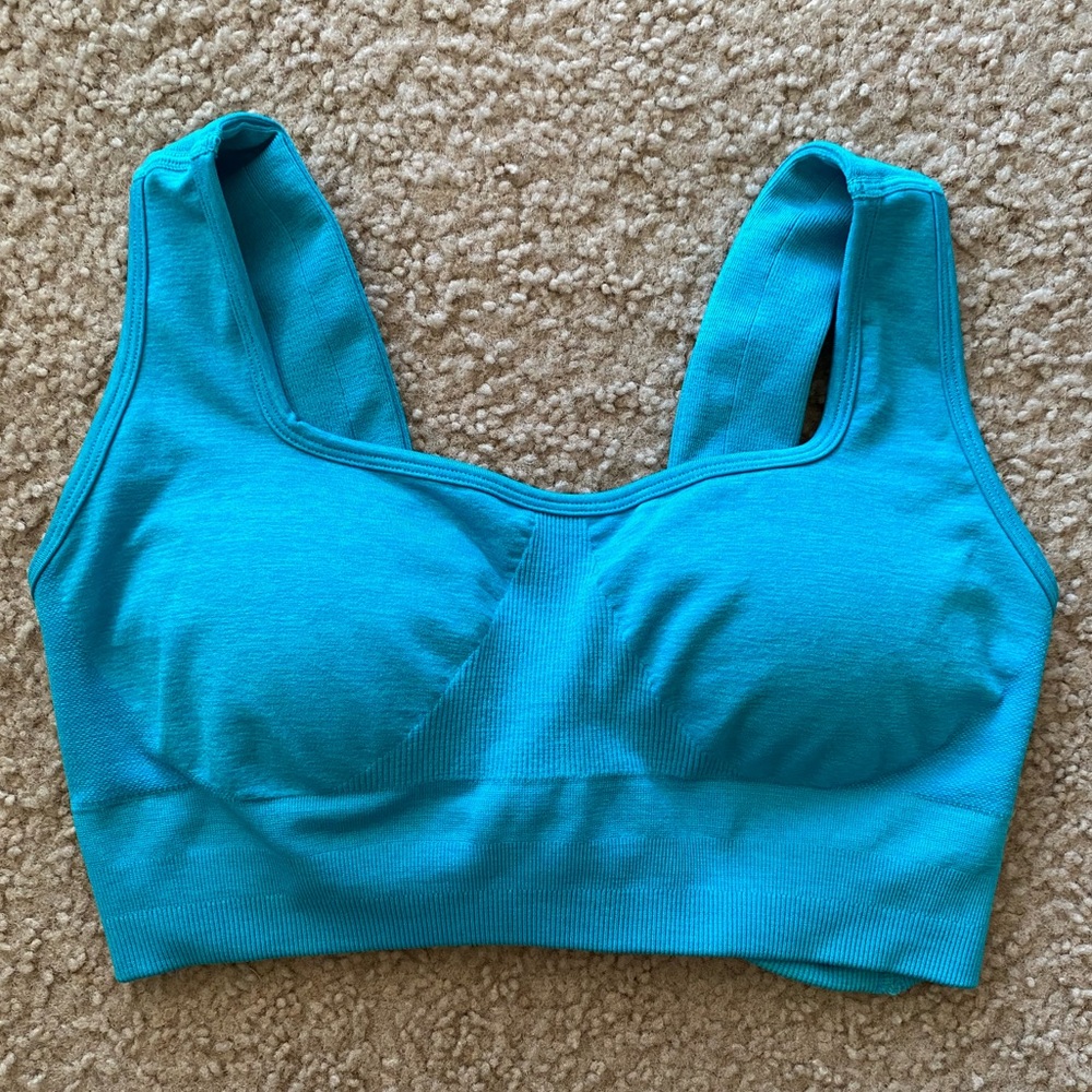 Buffbunny Synergy Seamless sports bra, size L, Aqua Dream